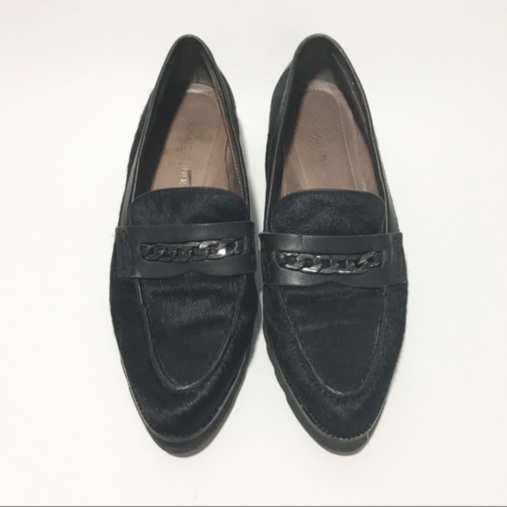 Donald J Pliner Black Calf Loafers